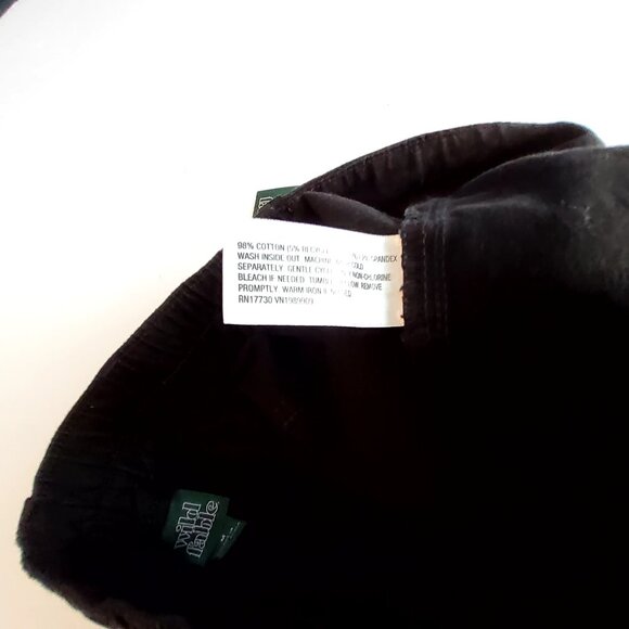 Wild Fable Black Cargo Pants M Elastic Waist Adjustable Hem 98% Cotton 2% Spande - Picture 9 of 14